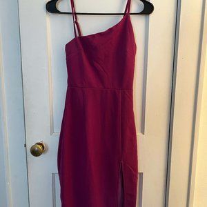 Lulu's Fuchsia Midi Dress (Size XS)